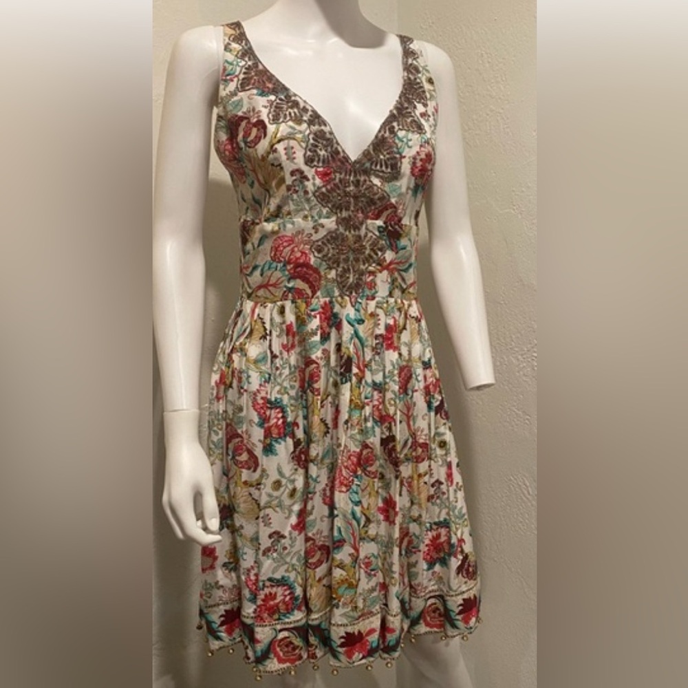 💥ULTRA RARE Anthropologie  Plenty Tracy Reese Dress Size 12 floral spring